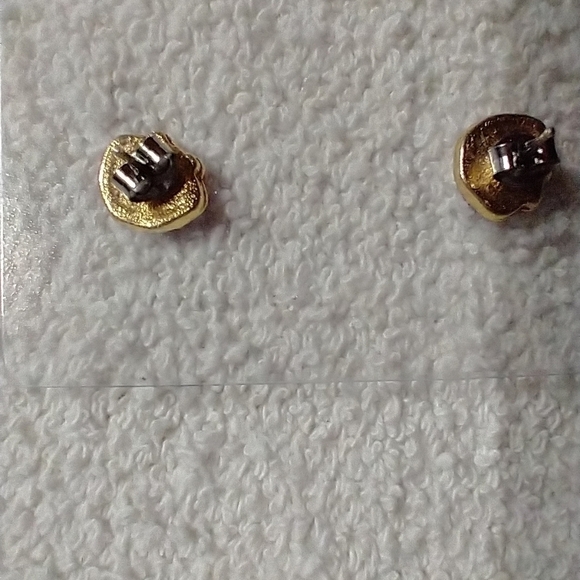 Pumpkin Halloween fall post earrings - Picture 3 of 3